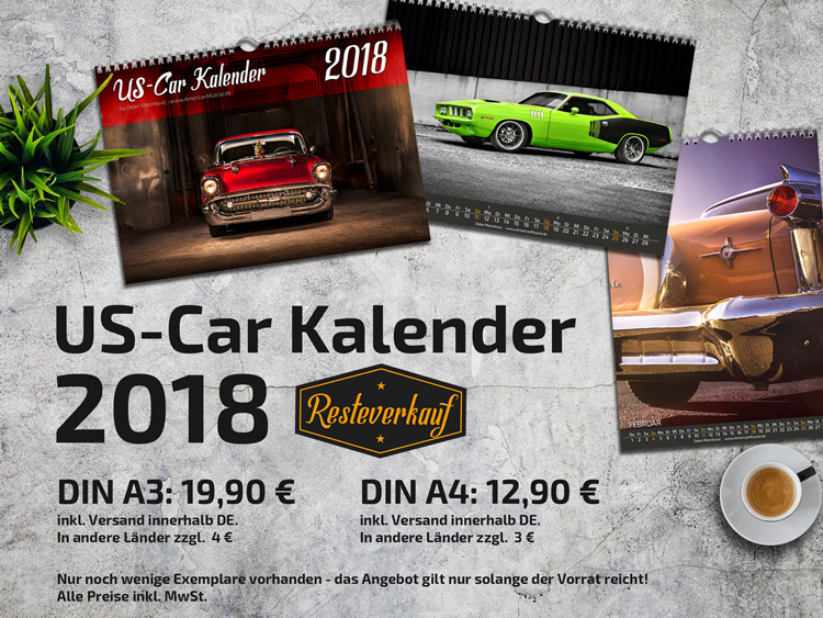 AmericanMuscle.de - US-Car Kalender 2018