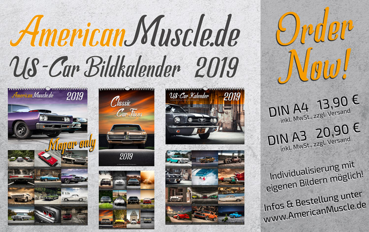 AmericanMuscle.de - US-Car Kalender 2019