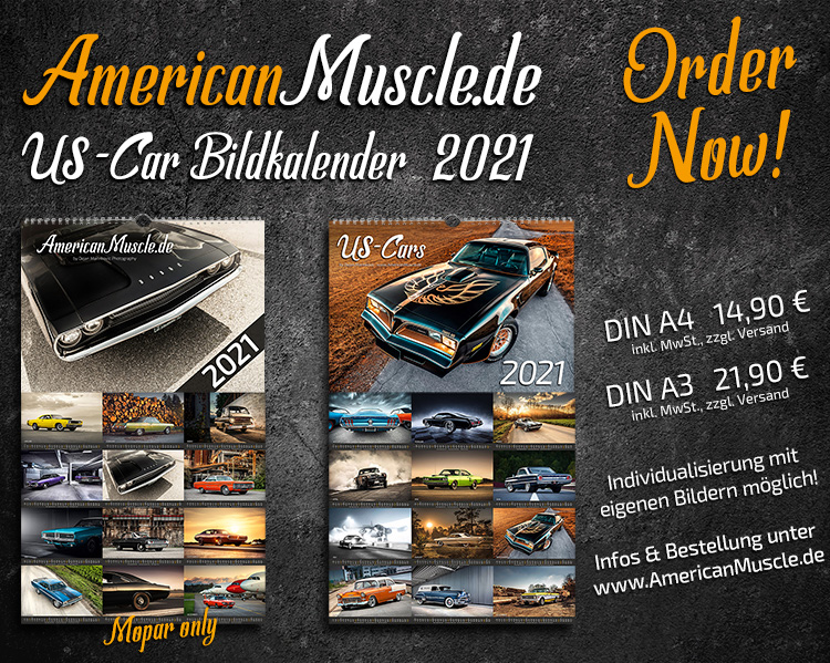 AmericanMuscle.de - US-Car Kalender 2021